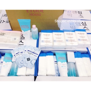 Set bông tẩy trang siêu to khổng lồ Etude House All In One Cleansing Box - KÈM BILL MUA