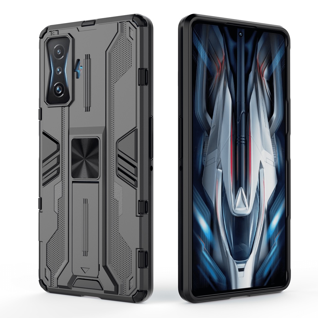 Ốp lưng Redmi K50 Gaming / Poco F4 GT Iron Man Ver 3 chống sốc chống va đập mạnh giá đỡ mặt lưng kiêm nhẫn hút ô tô