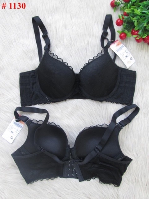 Áo Lót Mút Vừa Có Gọng. Áo Ngực Ren Đệm Vừa 4 Cài Nâng Ngực Hàng VNXK Nhật Lovely
