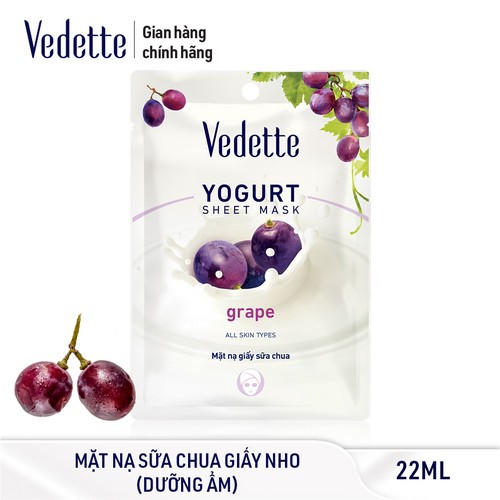 Combo 12 Mặt Nạ Giấy Vedette Dưỡng Ẩm Mịn Màng