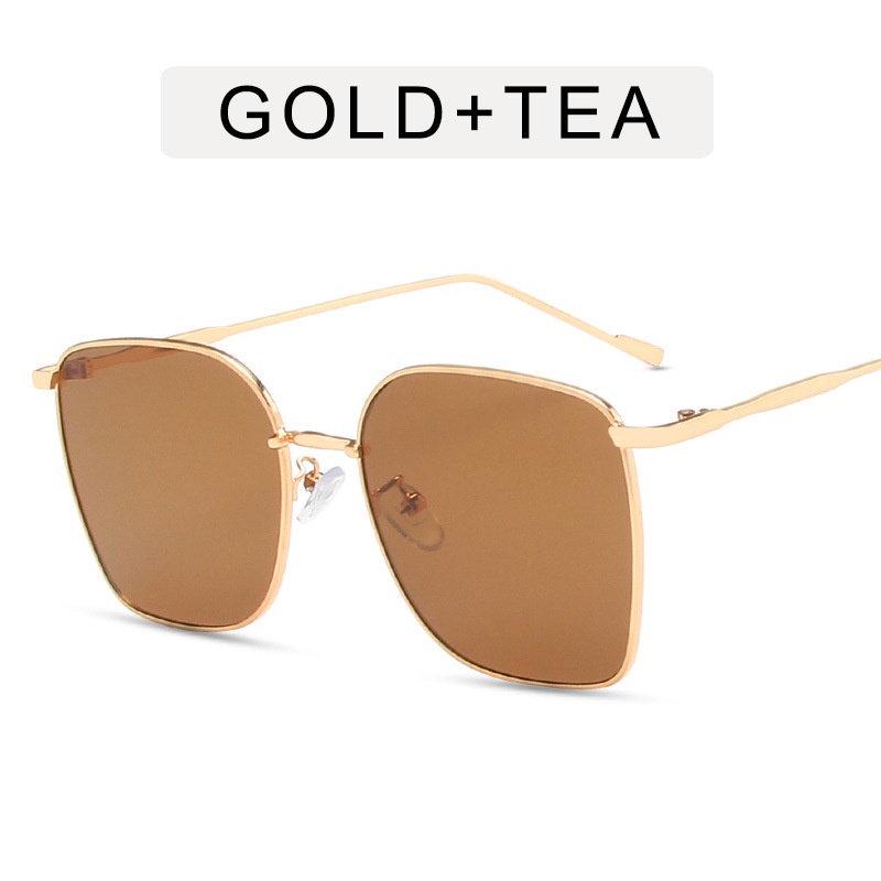 Kính Mát Gọng Vuông Kim Loại Phong Cách Hàn Quốc 2022 Mới Cho Nam Nữ