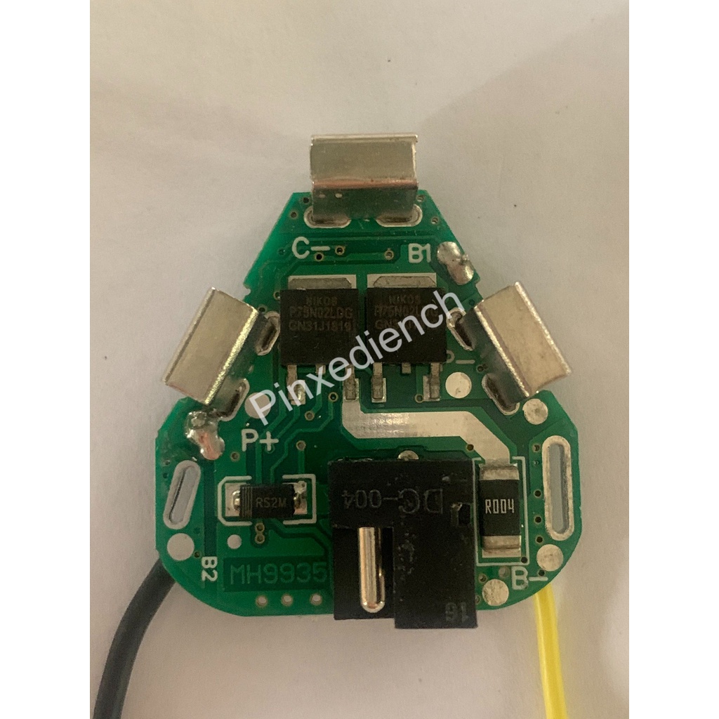 Mạch Makita 3S 12V - 25A, mạch tam giác, giắc sạc adaptor