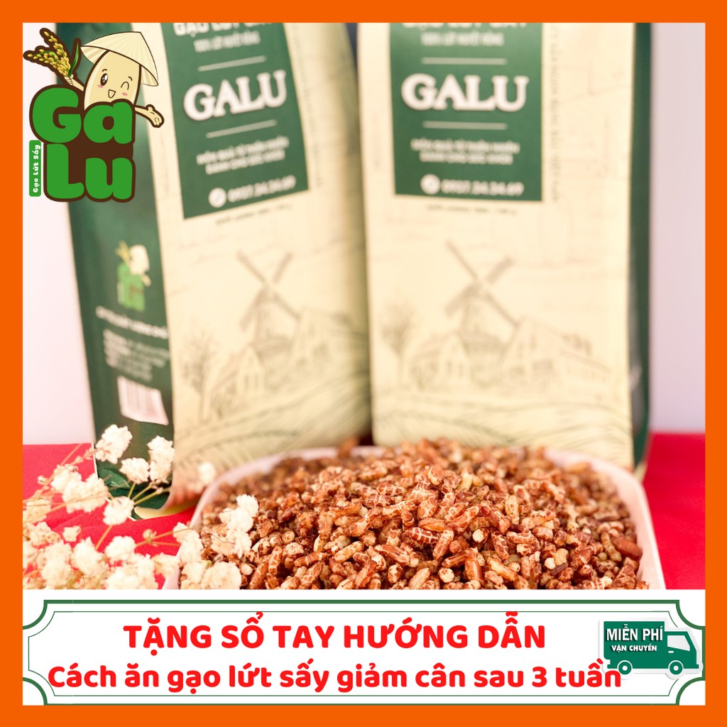 2 Hũ(Túi) Gạo Lứt Sấy Galu 500gram + 1 Chai 120gram+ Tặng Sổ Tay Hướng Dẫn Ăn Giảm Cân Sau 3 Tuần (Đầy đủ giấy tờ VSATTP | BigBuy360 - bigbuy360.vn