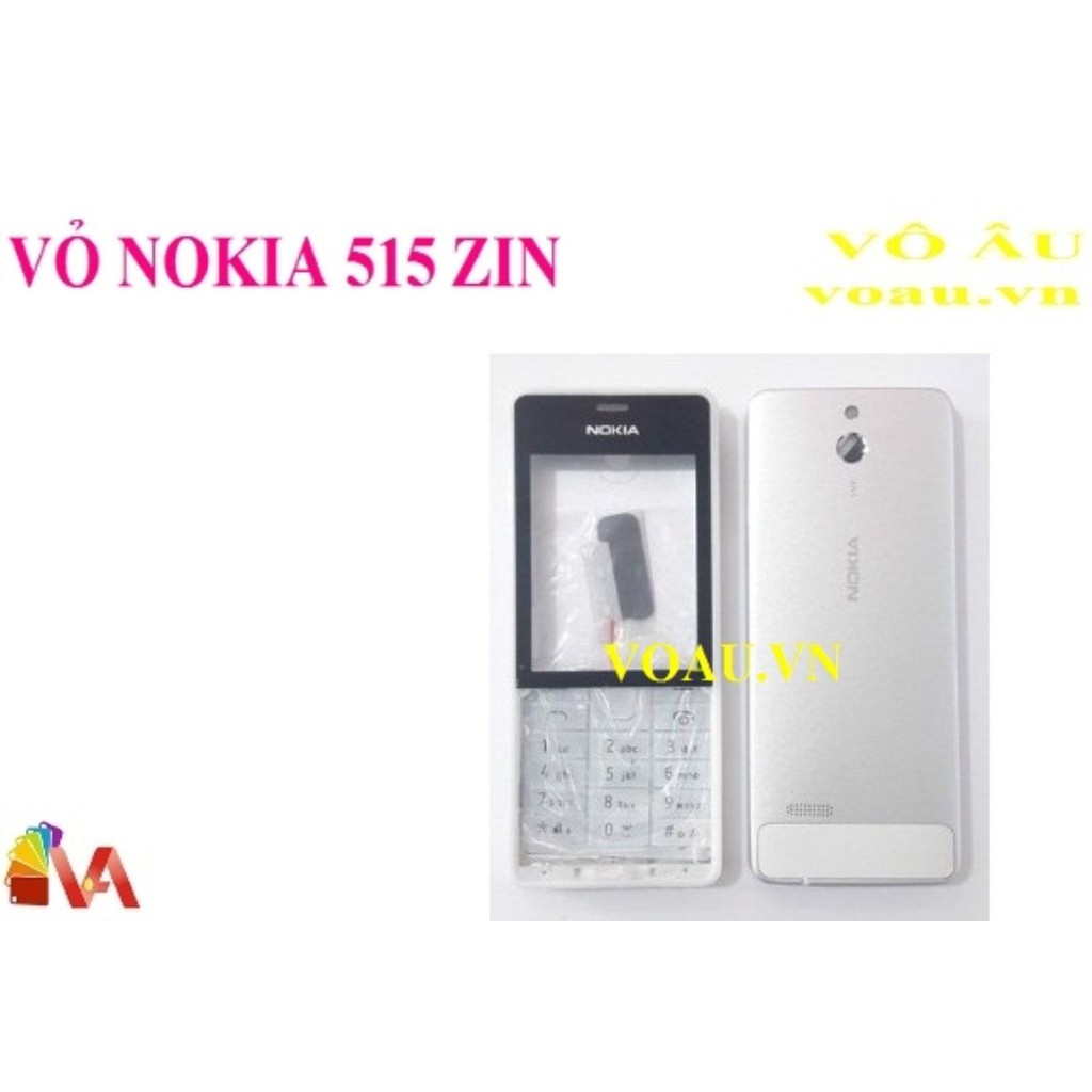 VỎ NOKIA 515 ZIN MÀU TRẮNG
