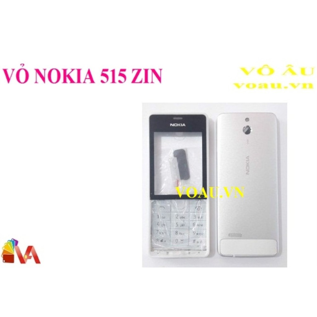 VỎ NOKIA 515 ZIN MÀU TRẮNG