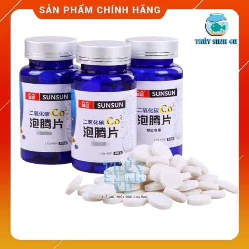 Viên Sủi CO2 Sunsun cung cấp co2 cho cây phát triển