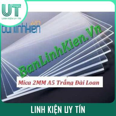 Mica khổ A4 dày 2MM các màu Trắng Đen Chàm (đài loan)