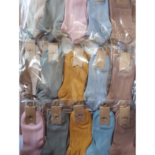 Set 5 Đôi Tất Len Gân Hàn Quốc Cao Cấp