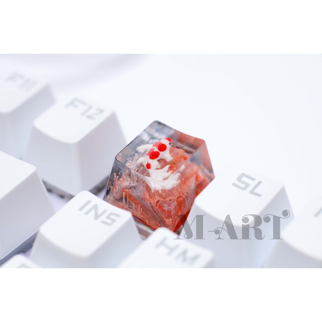 Keycap - Nút Bàn Phím Gaming - Nút Bàn Phím Cơ Cá Koi Kohaku 2  - KC006