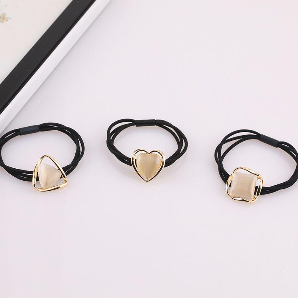 NICKOLAS Dây Buộc Tóc Hình Bông Tuyết / Vuông Bằng Kim Loại Phong Cách Retro Cho Nữ