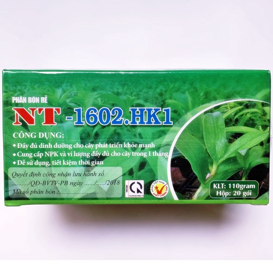 Phân bón tan chậm 1602-HK1-HK2-HK3 , dạng túi lọc, cung cấp dinh dưỡng cho phong lan, hoa kiểng