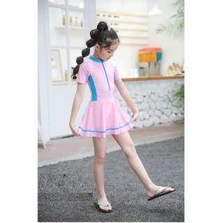Đồ bơi cho bé gái liền thân chân váy