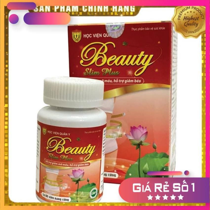 Beauty Slim Plus Học Viện Quân Y mẫu mới giúp giảm cân đẹp da, an toàn từ 100% thảo dược hạn dùng tới 2024