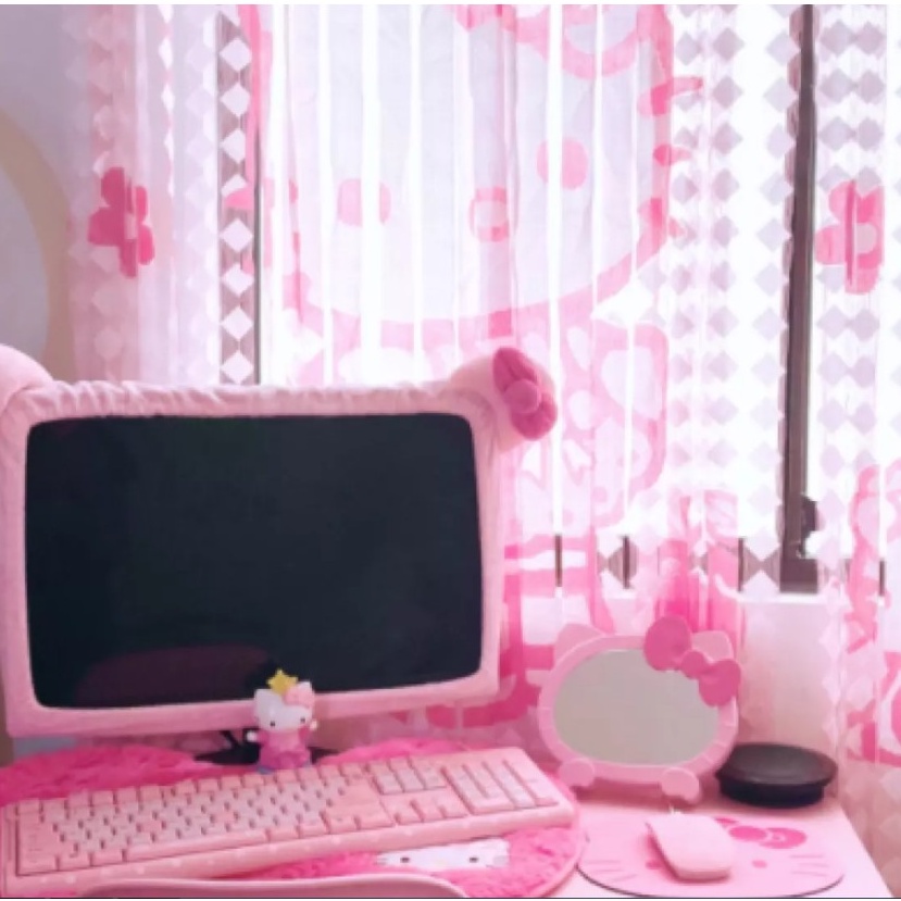 Vỏ bọc màn hình LCD hình hello kitty đáng yêu dành cho laptop/máy tính bàn