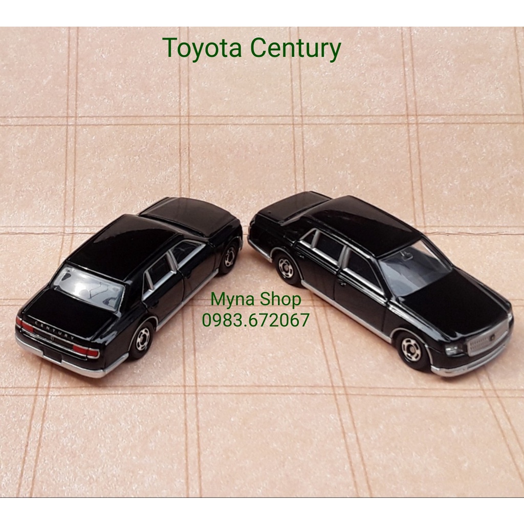 Đồ chơi mô hình tĩnh xe tomica không hộp, Toyota Century, màu đen (rộp sơn rất nhẹ)