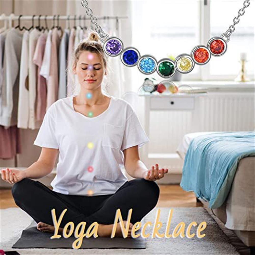 Vòng Cổ Chakra Cầu Nguyện Tập Yoga|Áo Thun Nữ In Chữ Reiki