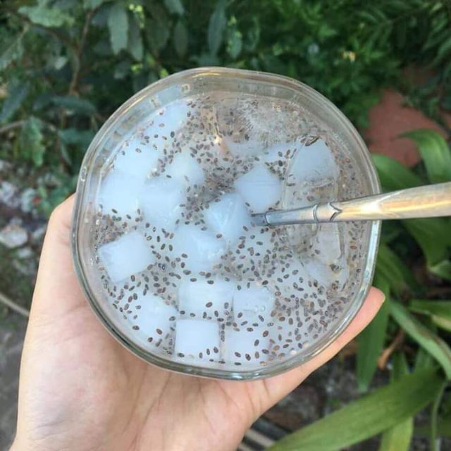 100gr HẠT É để nấu thạch dừa, làm nước uống, chè, bánh....