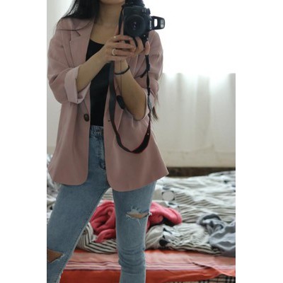 (Ảnh thật 3 hình cuối) Áo blazer một nút thanh lịch sang trọng | BigBuy360 - bigbuy360.vn