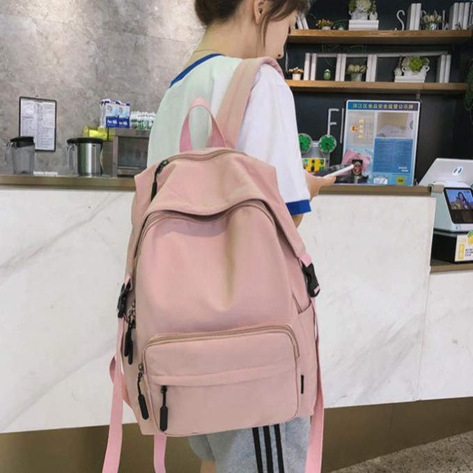 [ Hàng Chuẩn ] (  ) Balo nữ vải mềm mịn Hàn Quốc cái mới 2020 đựng laptop TX104 ( ảnh thật ) ( ẢNH THẬT )