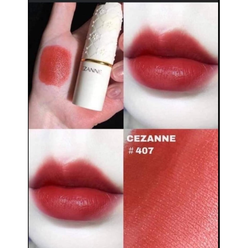 Son Cezanne Lasting Lip Color 501 - 407 - 105 - 504 - 402 - 406 Nhật Bản