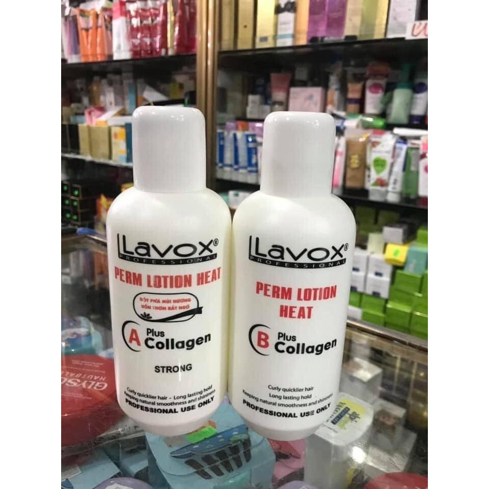 CẶP KEM UỐN NÓNG LAVOX COLLAGEN DÀNH CHO TÓC KHOẺ 150ML X2