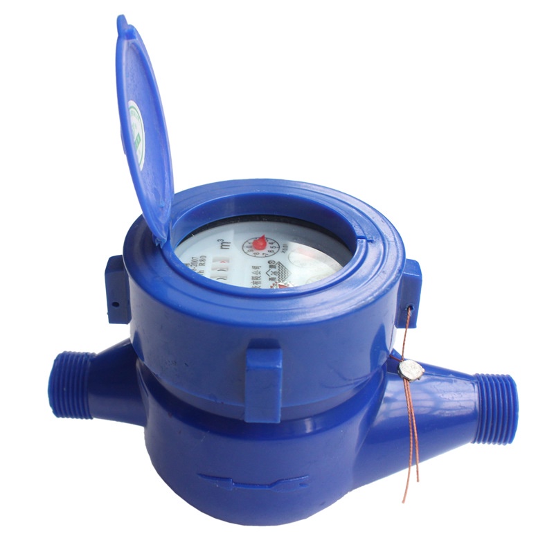 Đồng hồ nước, công tơ nước bằng nhựa ABS cao cấp loại 15mm dùng cho hệ thống đo lường lưu lượng nước