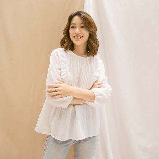 ÁO BLOUSE TRẮNG BABYDOLL NỮ - ATD77