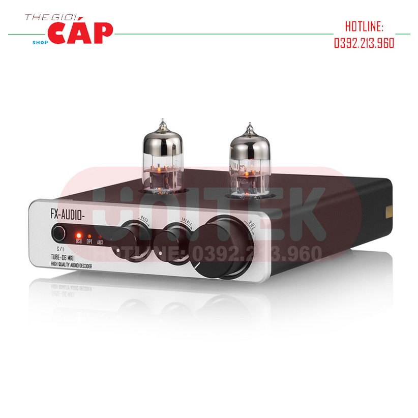 Bộ Ampli Đèn 6N3 Preamplifier Đèn, Chỉnh Bass-Treble FX-Audio TUBE-06 MKII - Hàng Chính Hãng