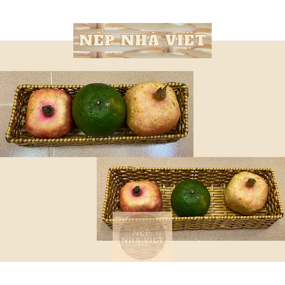 Khay Chữ Nhật Dài Đựng Hoa Quả, Đựng Đồ Decor, Mỹ Phẩm, Phụ Kiện Cá Nhân, Đồ Ăn Khô - Chất Liệu Dây Nhựa Đan Thủ Công