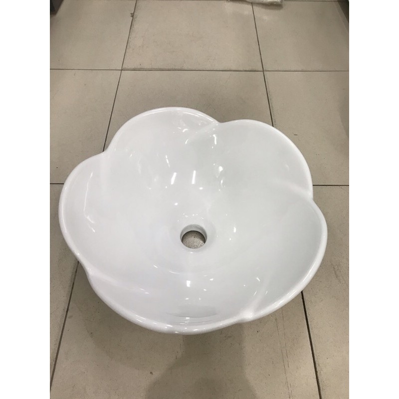 LAVABO ĐẶT BÀN NHỎ GỌN HÌNH BÔNG HOA SANG TRỌNG CÁ TÍNH RIÊNG