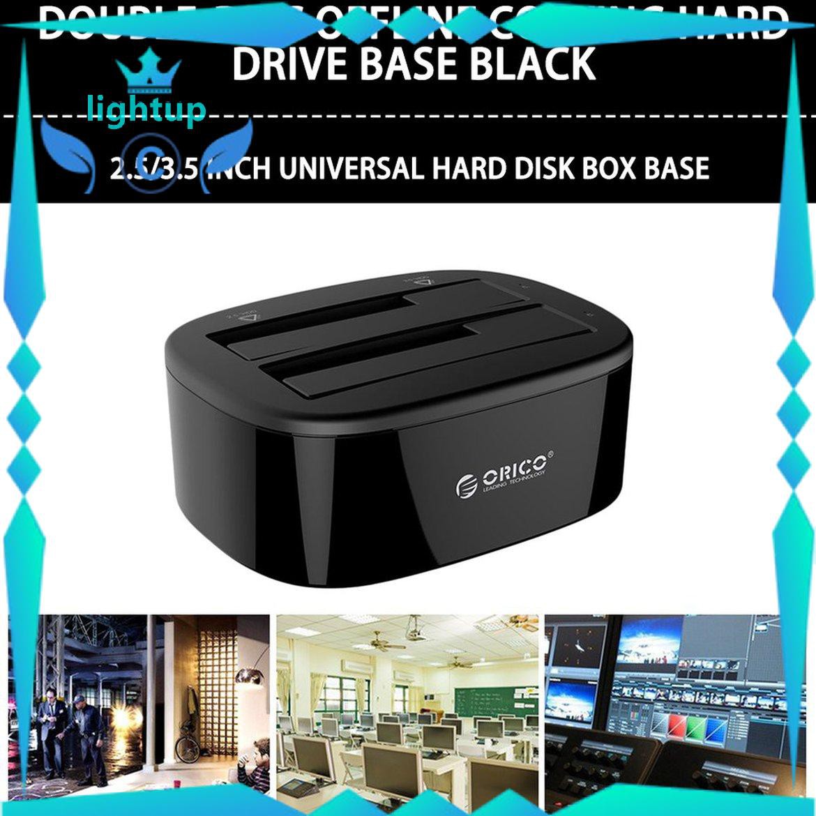 Đế Ổ Cứng Orico 6228us3-bk Dual Bay Usb3.0 2.5 / 3.5 Inch