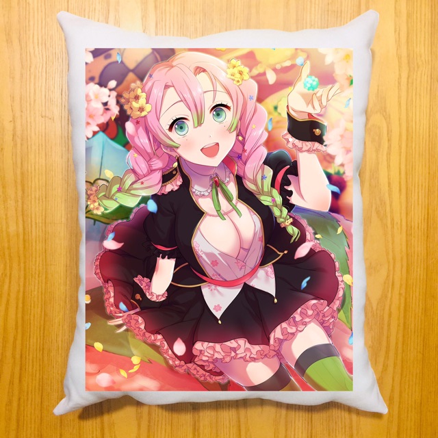 Gối kanroji mitsuri kimetsu no Yaiba 40x50cm ruột bông hàn quốc