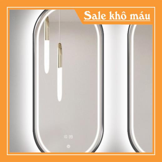 Gương oval khung đen👄SALE OFF👄Gương treo tường bầu dục khung kim loại đen