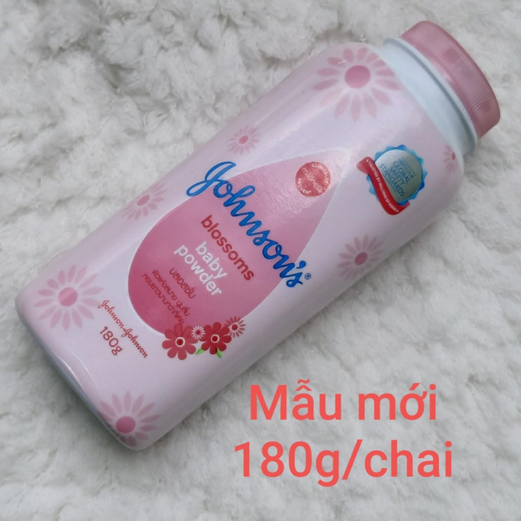 {Combo 2 chai } Phấn thơm Johnson's Baby Powder Blossom chai 180g ( mẫu mới)