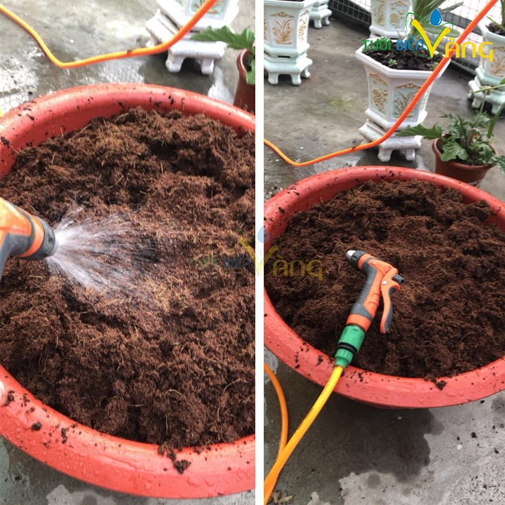 Viên nén sơ dừa 5kg tương đương 1 bao mùn sơ dừa ươm trồng cây