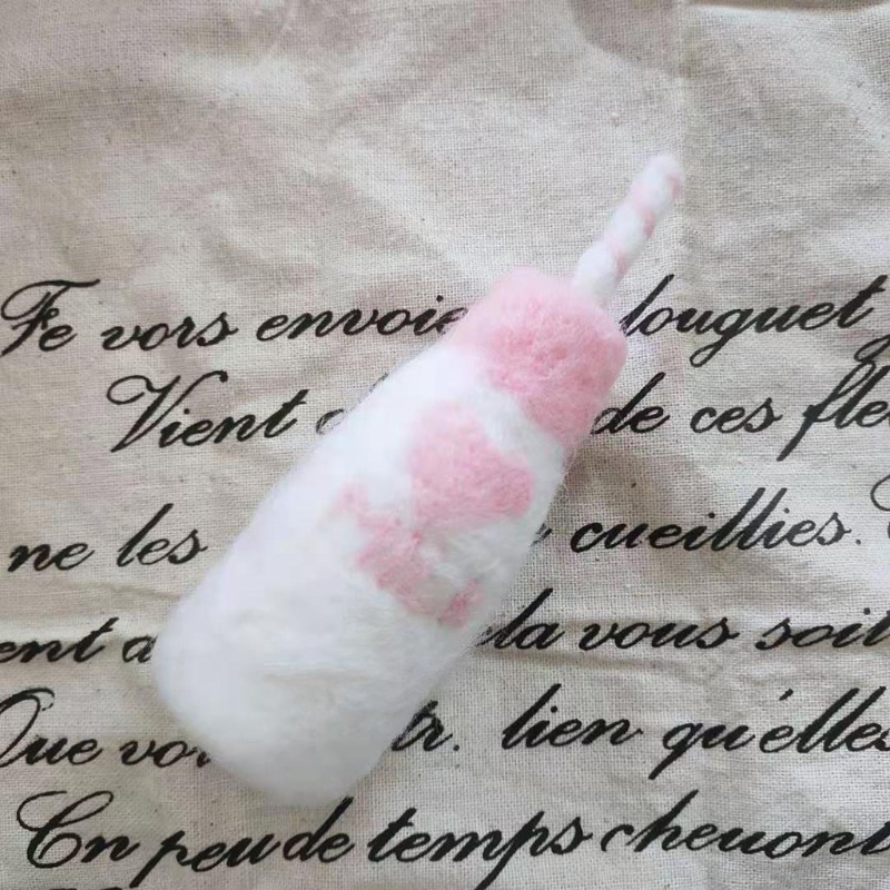 Bộ Bình Sữa Và Bánh Quy Bằng Vải Nỉ Dùng Làm Phụ Kiện Chụp Ảnh Em Bé Sơ Sinh DIY