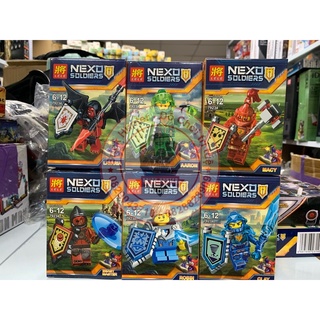 Bộ đồ chơi xếp hình Nexo Knight combo 6 nhân vật hiệp sỹ tương lai