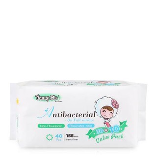 Băng vệ sinh kháng khuẩn UUCare hàng ngày - 155mm - 40 miếng dòng Young Girl