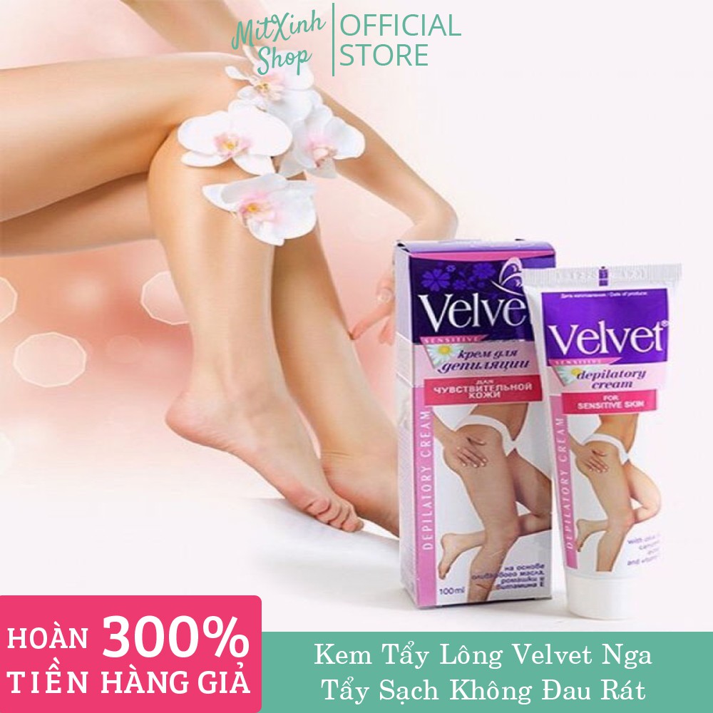 KEM TẨY LÔNG VELVET NGA _ Tạm biệt những vùng lông không mong muốn _ Cam kết hàng chính hãng