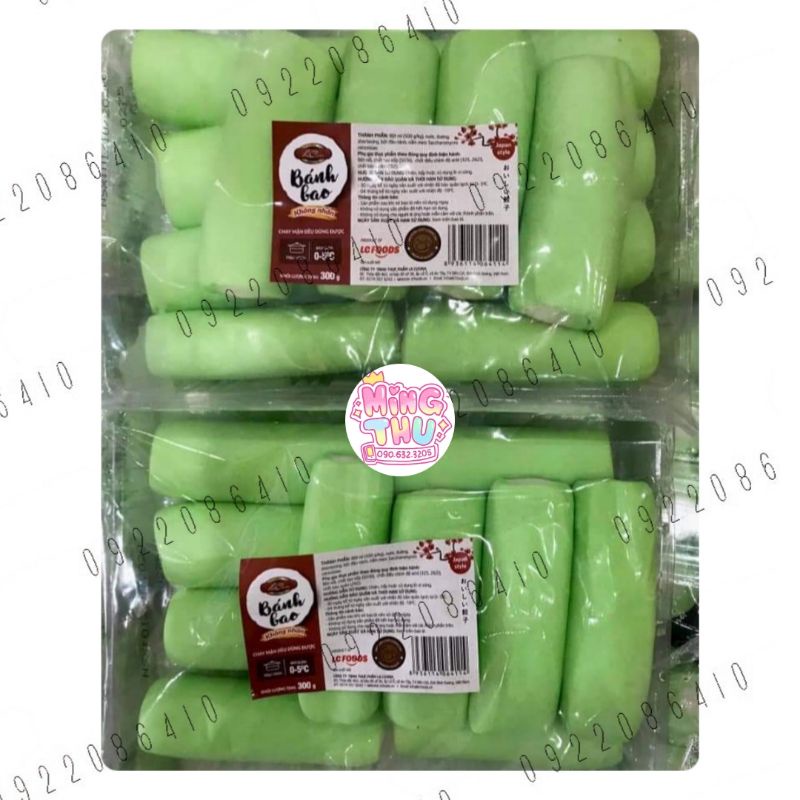 Bánh bao không nhân 300g / 12 bánh (màu ngẫu nhiên) Lacusina LC Food