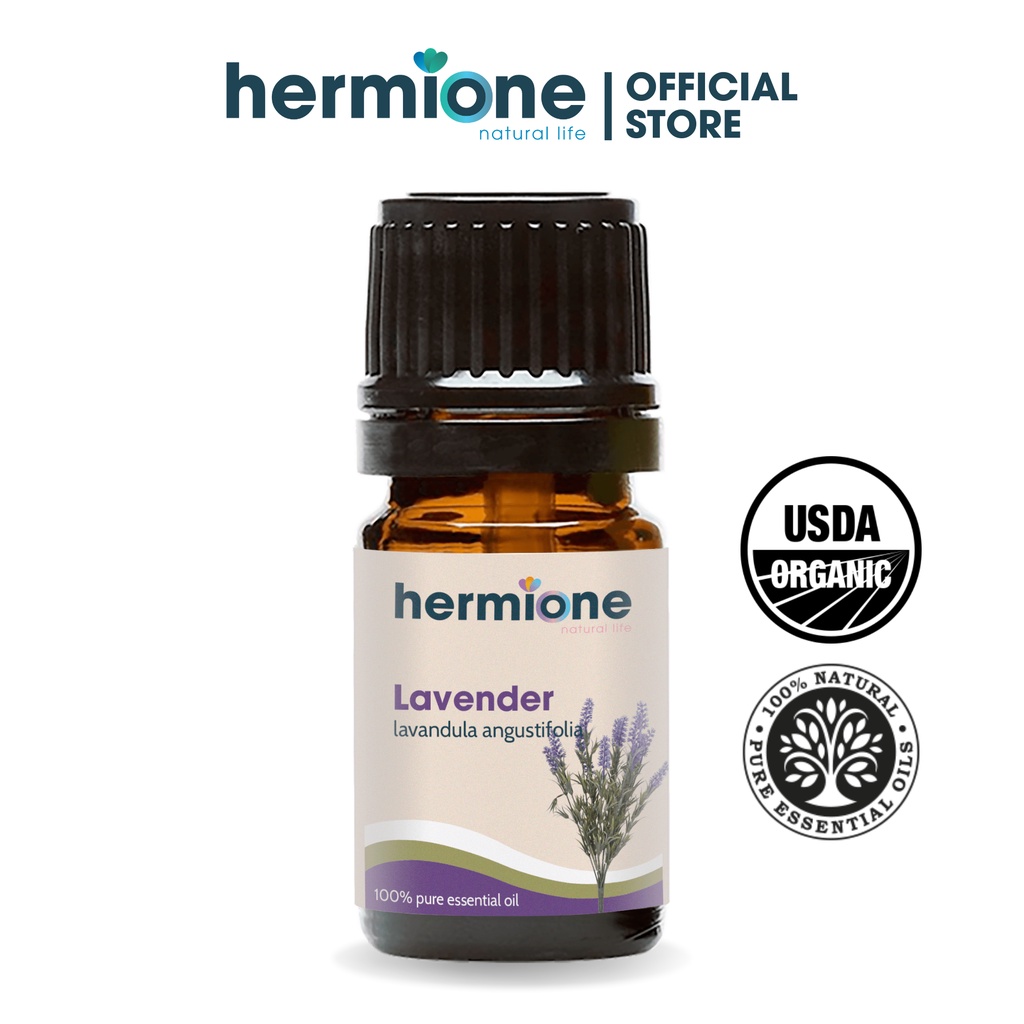 Tinh Dầu Oải Hương Lavender Hermione Natural Life, Cao Cấp Nhập Khẩu, 100% Thiên Nhiên Nguyên Chất, Xông Thơm Phòng