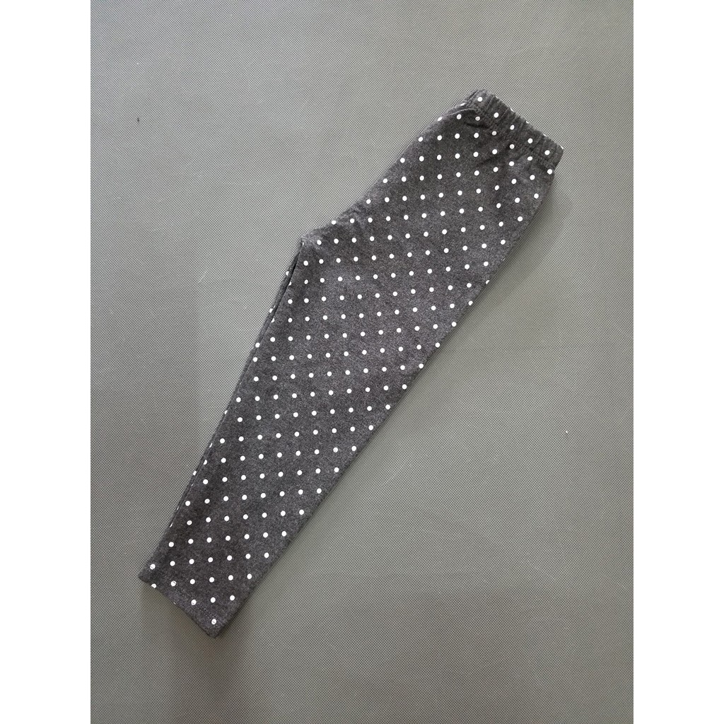 Quần legging dài bé gái in chấm bi dể thương