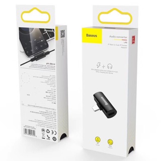 Bộ chia cổng Lightning 1 thành 2 có hỗ trợ đàm thoại Baseus L46 cho iPhone/ iPad