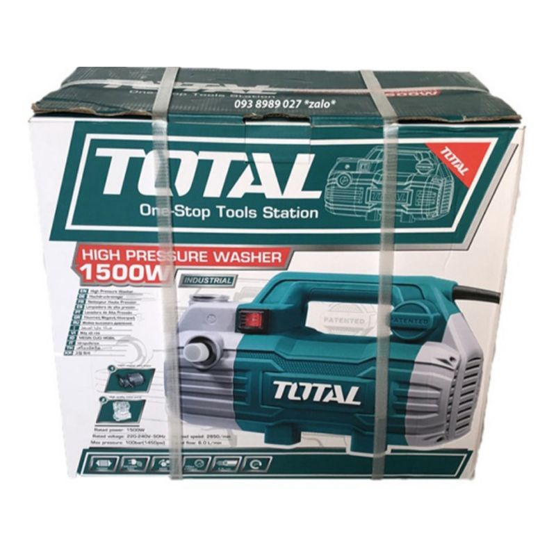 MÁY XỊT RỬA XE 1500W CHÍNH HÃNG TOTAL MODEL: TGT11236