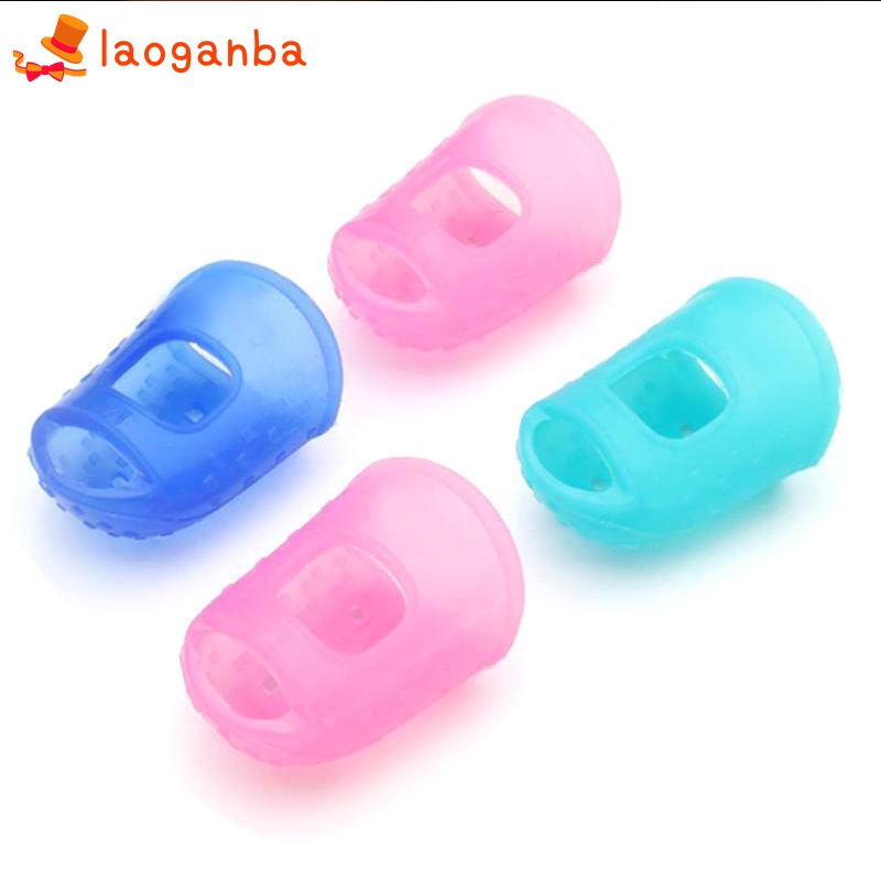 Bộ 5 dụng cụ silicon bảo vệ ngón tay kích thước khác nhau hỗ trợ tập đánh đàn guitar