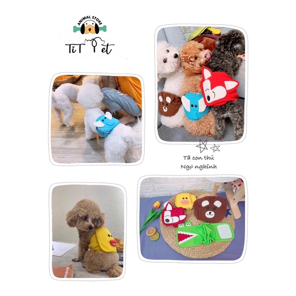 Tã quấn sinh lý cho chó đực hình thú ngộ nghĩnh