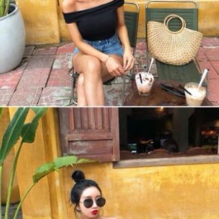 Túi cói đi biển siêu xinh