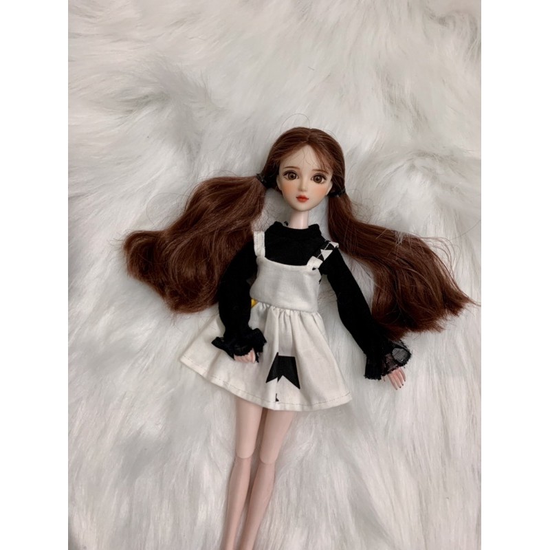 Đầm vương miện size xinyi, blythe,barbie, ob( mặc 2 kiểu, áo rời)