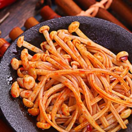 Nấm Kim Châm Sốt Cay -  Gói 22gr Siêu Ngon