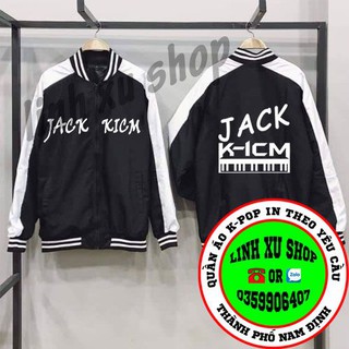 áo gió 2 lớp JACK K-ICM dáng bomber cổ áo bóng chày nhận thiết kế và in theo yêu cầu từ 1 áo